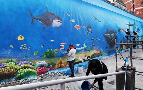 福建省海洋職業(yè)學(xué)校校園文化墻繪